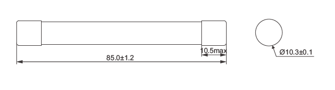 Tama&ntilde;o de enlace fusible de 10x85 mm-1500 VCC