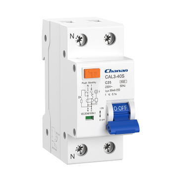 Disyuntor de corriente residual CAL3-40S 4.5kA RCBO con protección contra sobrecorriente 
